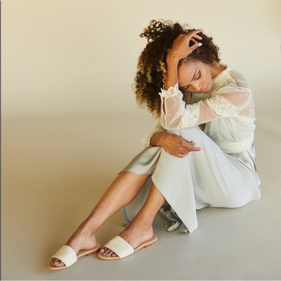 Nisolo Isla Slide Sandal Bone. NWT - Picture 6 of 11